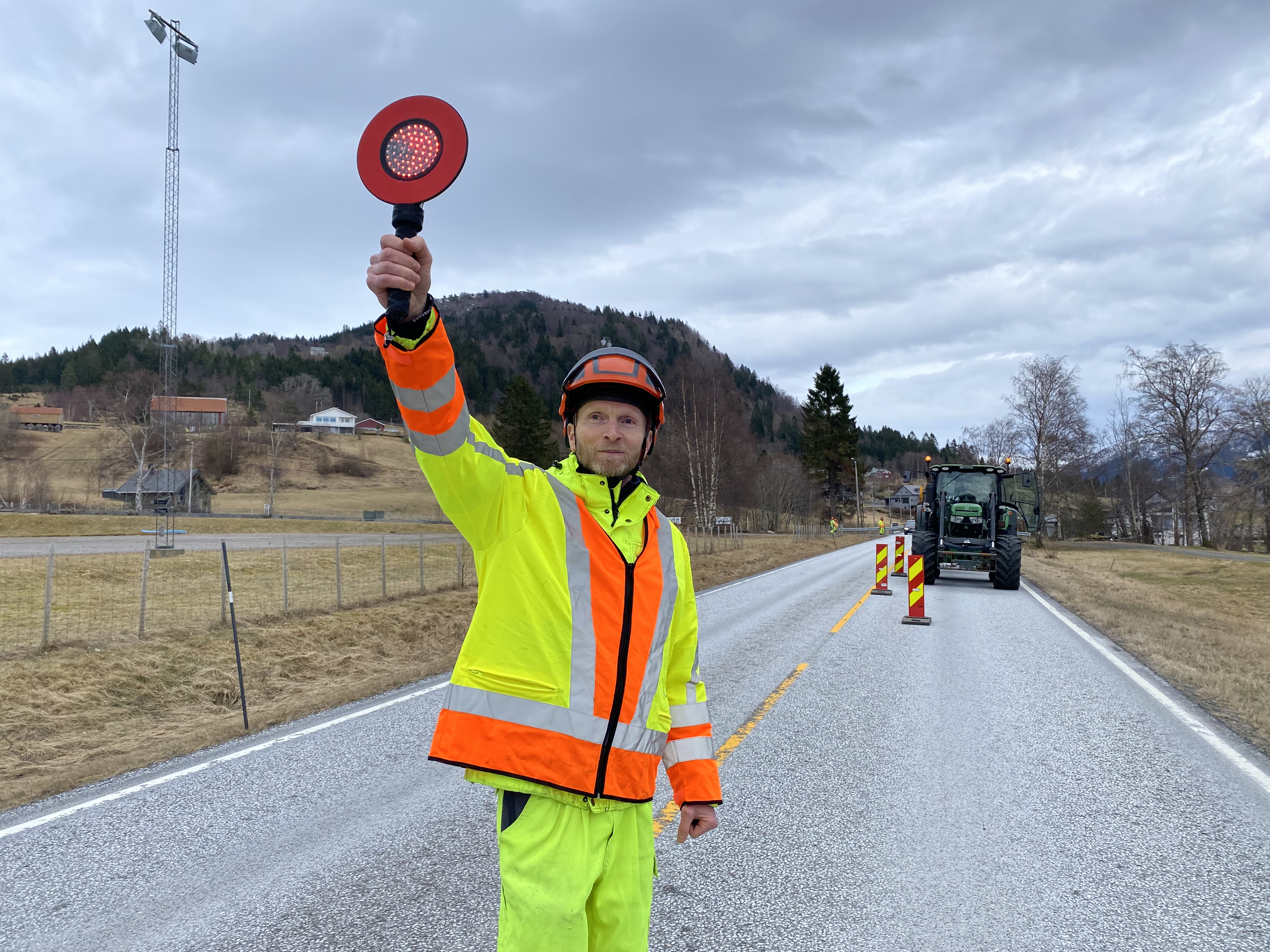 Trafikkdirigering, skilt, arbeidsvarsling